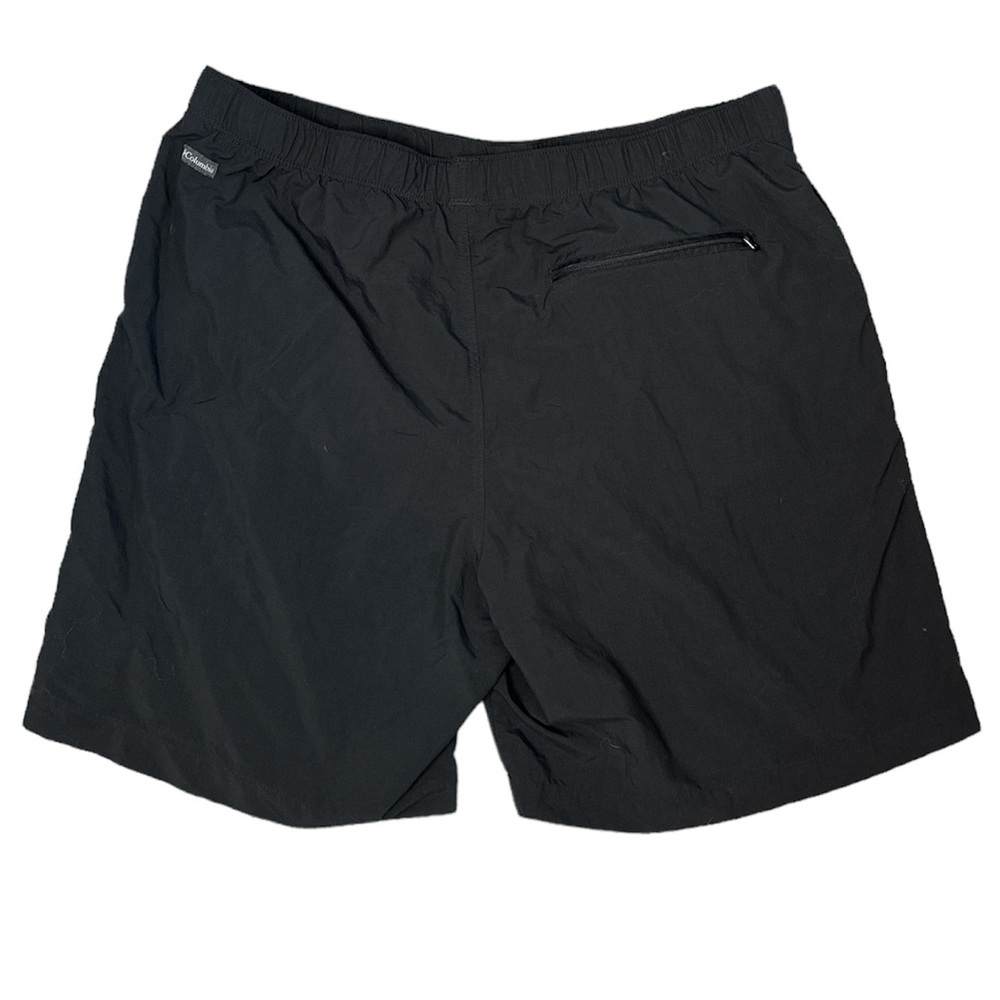 Columbia Black Summer Omni-shade SPF sun protection athletic mesh shorts Size L - Picture 2 of 4